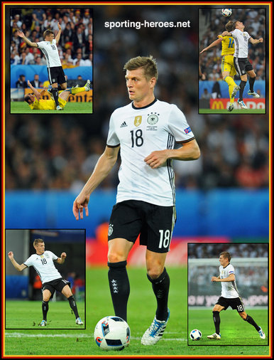 Toni Kroos - Germany - Euro 2016.  Losing Semi finalist.