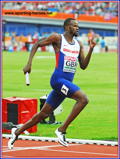 Rabah YOUSIF - Great Britain & N.I. - European bronze medal in 4 x 400m relay.
