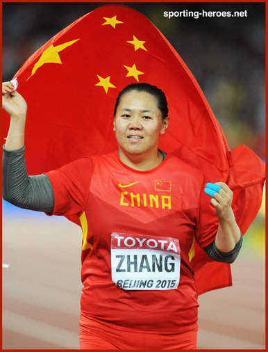 Wenxiu Zhang - China - Silver medal in 2015 & at 2016 Olympic Games.