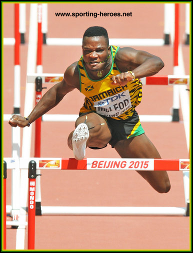 Omar McLEOD - Jamaica - World Champs finalist : then 2016 Olympic Games gold medal.
