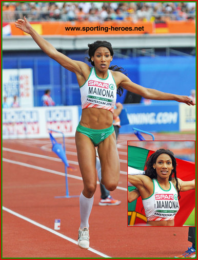 Patrícia  MAMONA - Portugal - European Triple jump Champion & 2016 Olympic finalist.