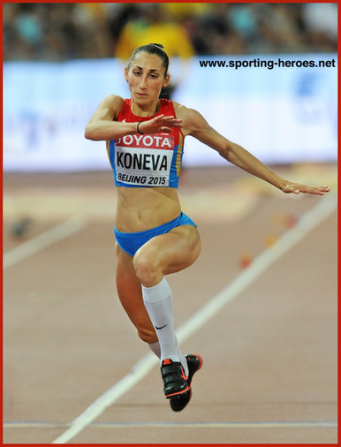 Ekaterina KONEVA - Russia - 7th in women's triple jump at 2015 World Championships.