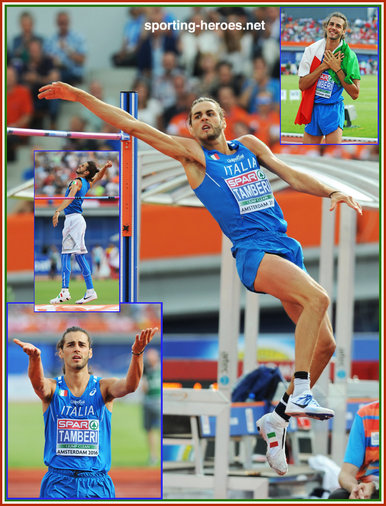 Gianmarco  TAMBERI - Italy - 2016 European men's high jump champion.