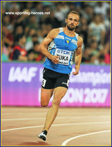 Amel TUKA - 800m bronze medal at 2015 World Championships.