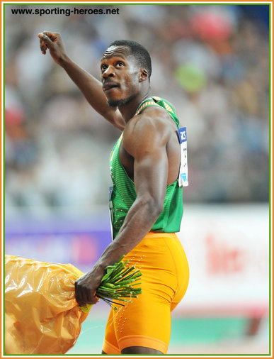 Ben Youssef MEITE - Ivory Coast - Sixth at Rio Olympic in National 100m record time.