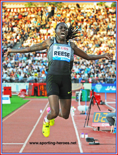 Brittney Reese - U.S.A. - Long jump silver medal at 2016 Rio Olympic Games.