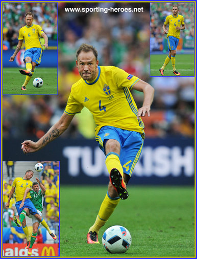 Andreas Granqvist - Sweden - 2016 European Football Finals. Euro 2016.