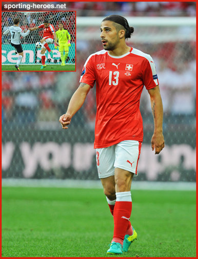 Ricardo RODRIGUEZ - Switzerland - 2016 European Football Finals. Euro 2016.