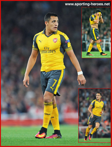 Alexis Sanchez - Arsenal FC - 2016/17 Champions League.