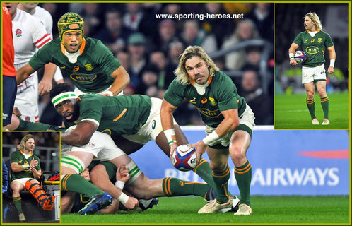 Faf de KLERK - South Africa - International Rugby Union Caps.