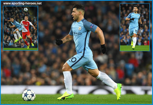 Sergio Aguero - Manchester City - 2016/17 Champions League. Knock out games.
