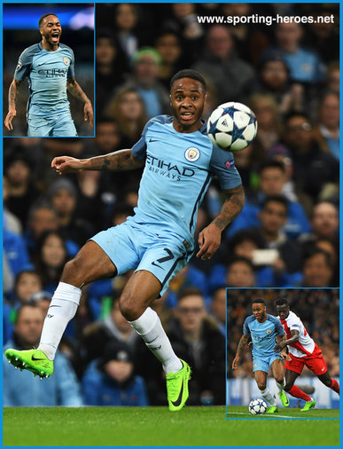 Raheem STERLING - Manchester City - 2016/17 Champions League. Knock out games.