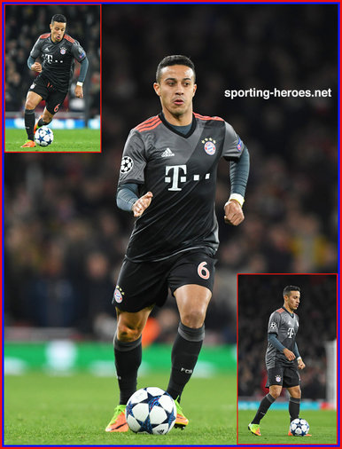 Thiago ALCANTARA - Bayern Munchen - 2016/17 Champions League. Knock out games.