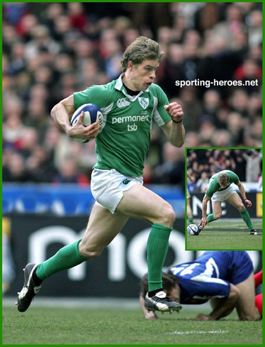 Andrew Trimble - Ireland (Rugby) - International rugby caps. 2005-2011.