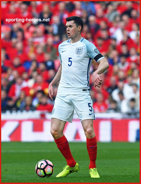 Michael Keane England National Team Autographed Nike #2 2016-2017