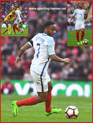 Raheem STERLING - England - 2018 FIFA World Cup qualifying games