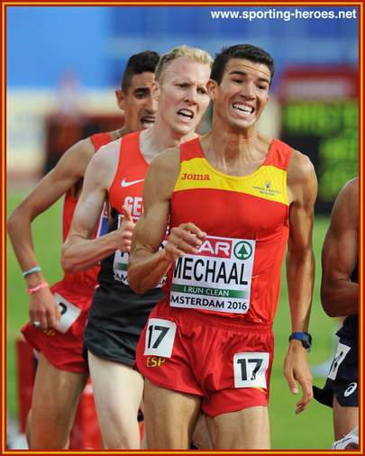 Adel MECHAAL - Spain - Silver medal in 5000m at 2016 European Championships.