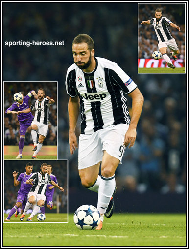 Gonzalo Higuain - Juventus - 2017 EUFA Champions League Final.