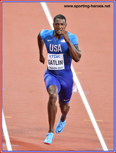 Justin Gatlin - U.S.A. - 2017 World 100 metres Champion.