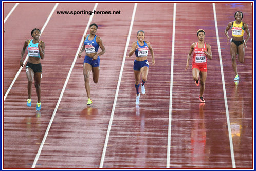 Phyllis  FRANCIS - U.S.A. - 2017 World 400 metres champion.