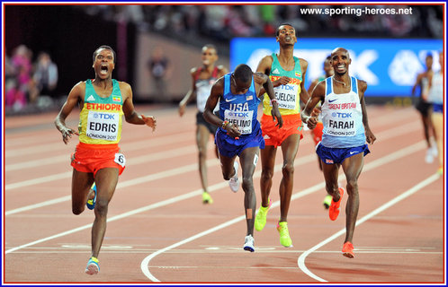 Mo Farah - Great Britain & N.I. - 5000m silver medal at 2017 World Championships