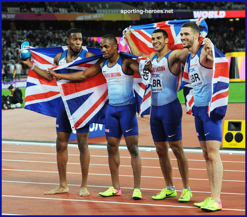 Adam GEMILI - Great Britain & N.I. - 4x100m relay Gold medal at 2017 World Championships.