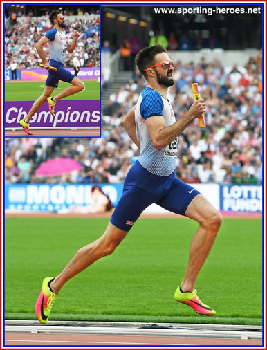 Martyn Rooney - Great Britain & N.I. - 2017 and another relay medal at major championship.