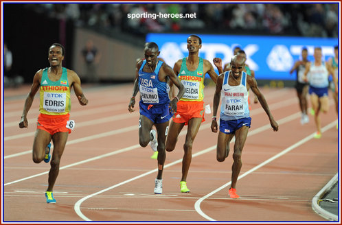 Paul CHELIMO - U.S.A. - Bronze 5,000m medal at 2017 World Chapionships.