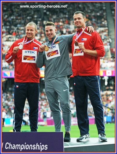 Jakub VADLEJCH - Czech Republic - Javelin silver medal at 2017 World championships.