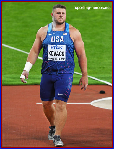Joseph KOVACS - U.S.A. - Shot put silver medal at 2017 World Championships.