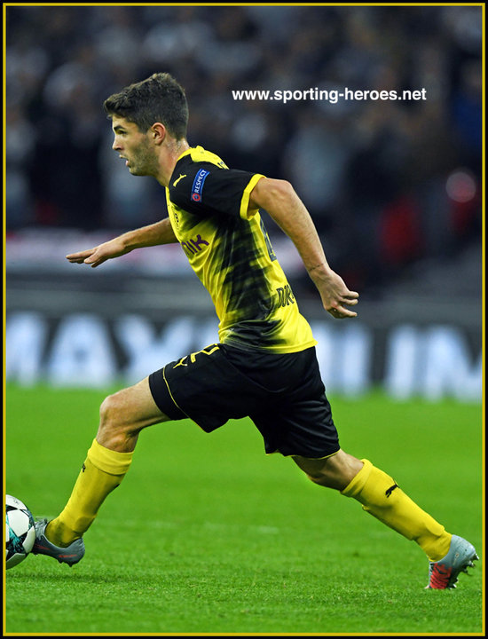 Christian Pulisic Worn Shirt, Borussia Dortmund vs Bayern Munich 2017 -  CharityStars