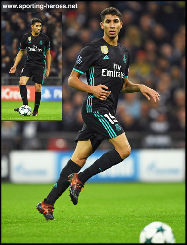 Achraf HAKIMI - Real Madrid - 2017/18 Champions League. Group H.