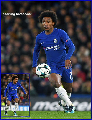 Willian - Chelsea FC - 2017/18 Champions League.