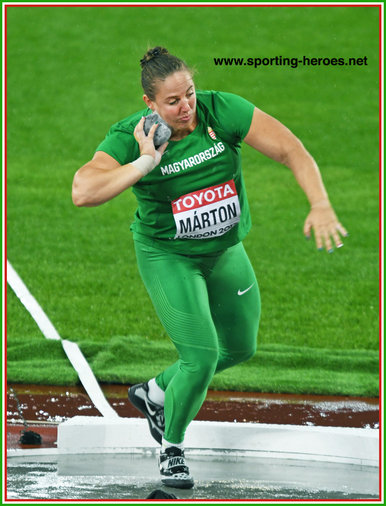 Anita MARTON - Hungary - Shot put silver medal at 2017 World Championships