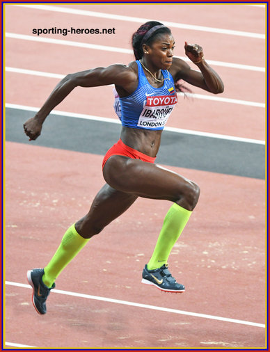 Caterine IBARGUEN - Colombia - Triple jump silver medal at 2017 World Championships.