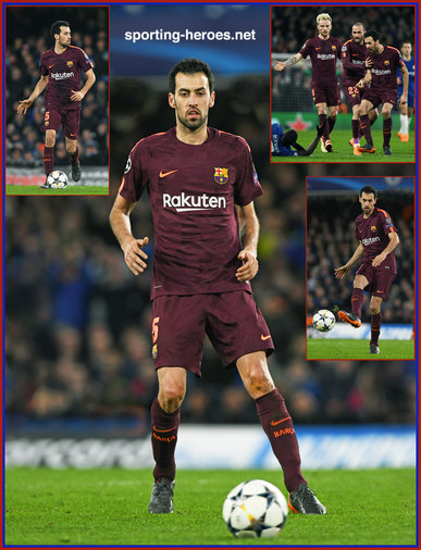 Sergio Busquets - Barcelona - 2017/18 Champions League. Knock out games.