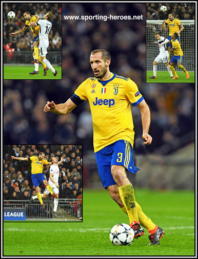 Giorgio Chiellini - Juventus - 2017- 2018 Champions League. Knock out games.