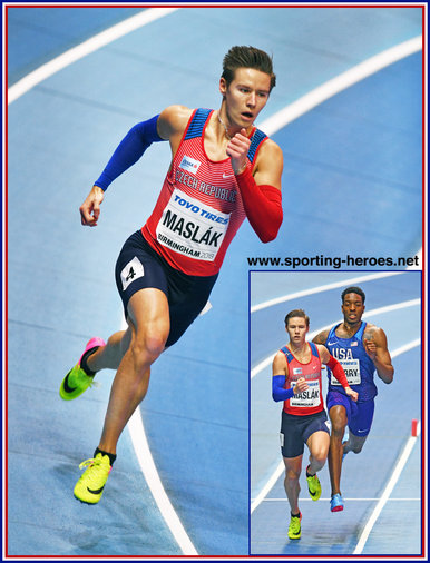 Paval MASLAK - Czech Republic - 400m Gold at 2018 World Indoor Championships.