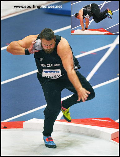 Tomas WALSH - New Zealand - 2018 World Indoor shot put Champion.