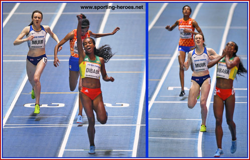 Laura MUIR - Great Britain & N.I. - Two medals at 2018 World Indoor Championships.