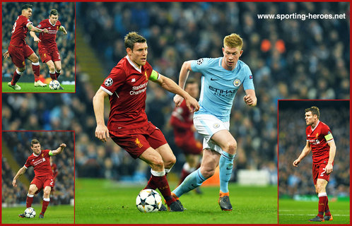 James Milner - Liverpool FC - 2017/18 Champions League. Knock out games.