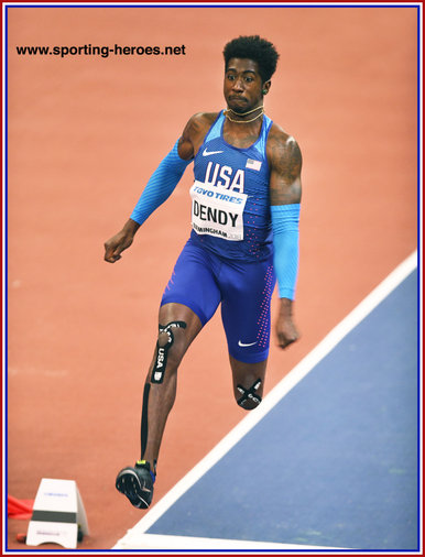 Marquis DENDY - U.S.A. - Third in 2018 World Indoor Championships.