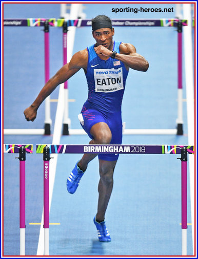 Jarret EATON - U.S.A. - Silver medal at 2018 World Indoor Championships.