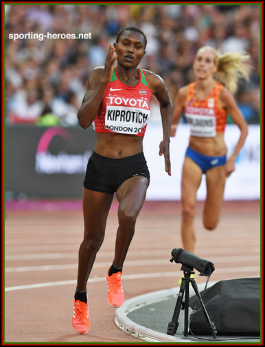 Sheila CHEPKIRUI - Kenya - 7th. at 2017 World Championships 5,000.