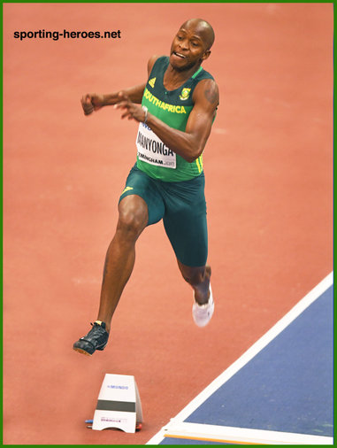 Luvo MANYONGA - South Africa - 2nd at 2018 World Indoor Championships.