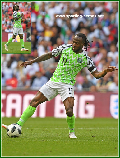 Victor Moses - Nigeria - 2018 FIFA World Cup games.