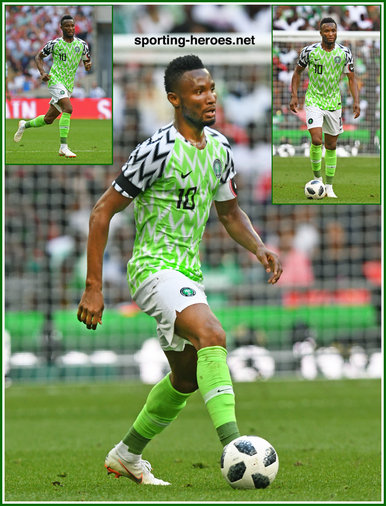 John Obi Mikel - Nigeria - 2018 FIFA World Cup games.