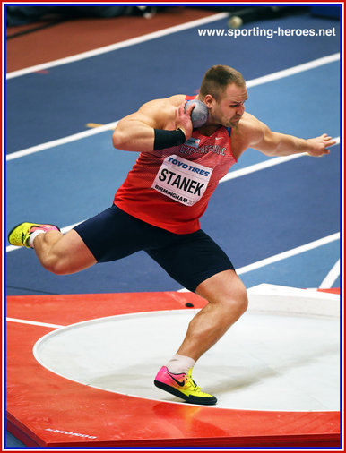 Tomas STANEK - Czech Republic - 3rd in shot put at 2018 World Indoor Championships.