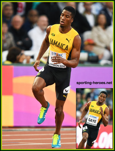 Demish GAYE - Jamaica - Sixth in 400m at 2017 World Championships.