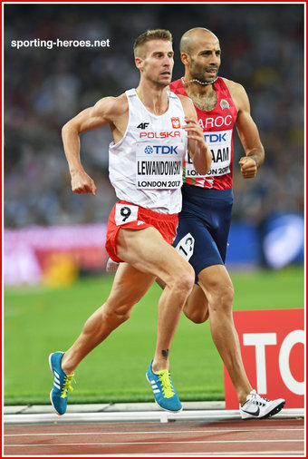 Marcin Lewandowski - Poland - Seventh in 1500m at 2017 World Championships.
